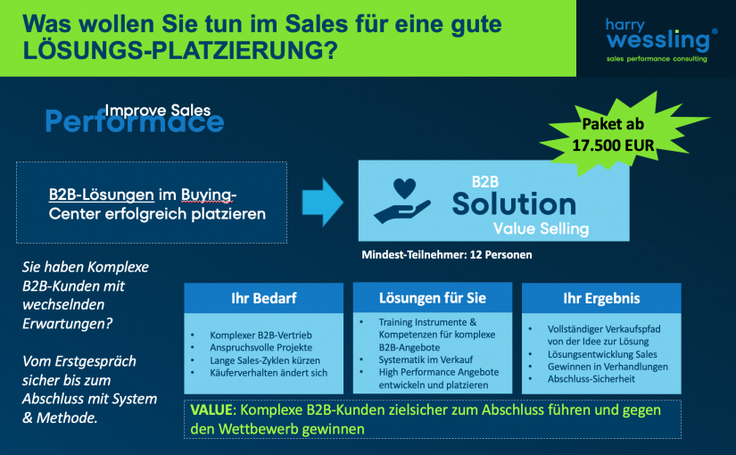 B2B Solution Value Selling